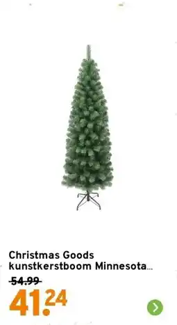GAMMA Christmas Goods kunstkerstboom Minnesota slim 180cm aanbieding