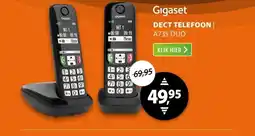 Expert Gigaset A735 Duo Zwart aanbieding