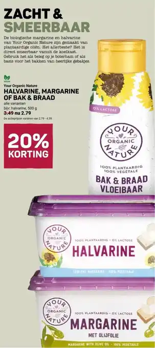 Ekoplaza HALVARINE, MARGARINE OF BAK & BRAAD aanbieding