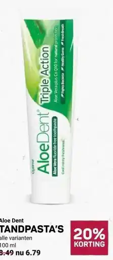 Ekoplaza TANDPASTA'S aanbieding