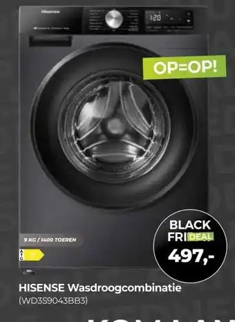 EP Beerepoot HISENSE Wasdroogcombinatie aanbieding