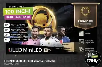 EP Beerepoot HISENSE ULED MINILED Smart 4K Televisie aanbieding