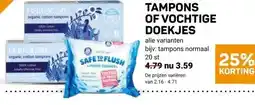Ekoplaza TAMPONS OF VOCHTIGE DOEKJES aanbieding