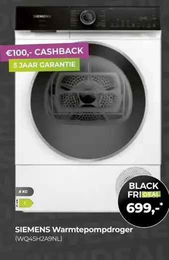 EP Beerepoot SIEMENS Warmtepompdroger aanbieding
