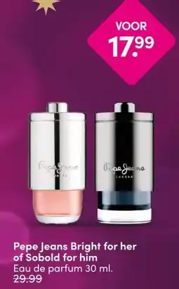 DA Pepe Jeans Bright for her of Sobold for him aanbieding