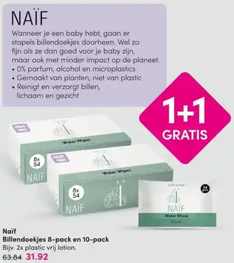 DA Naïf Billendoekjes 8-pack en 10-pack aanbieding