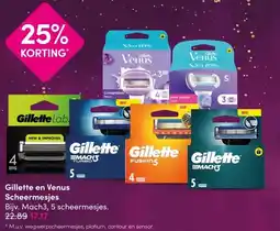 DA Gillette en Venus Scheermesjes aanbieding