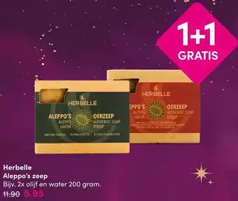 DA Herbelle Aleppo's zeep aanbieding