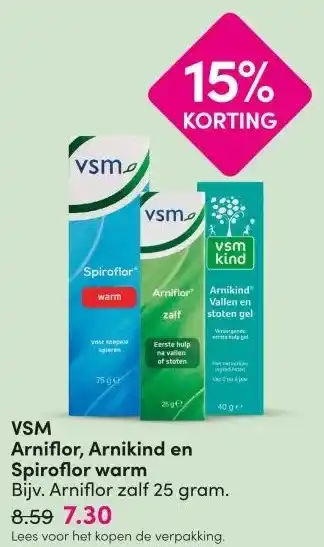 DA VSM Arniflor, Arnikind en Spiroflor warm aanbieding