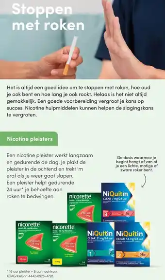 DA Nicotine pleisters aanbieding