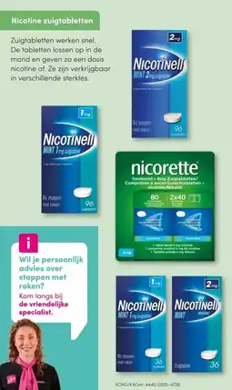 DA Nicotine zuigtabletten aanbieding