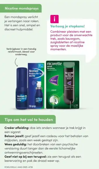 DA Nicotine mondsprays aanbieding