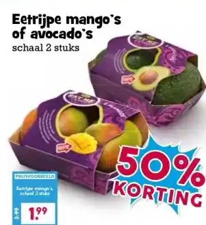 Boon`s Markt Eetrijpe mango's of avocado's aanbieding