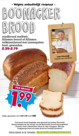 Boon`s Markt BOONAGKER BROOD aanbieding
