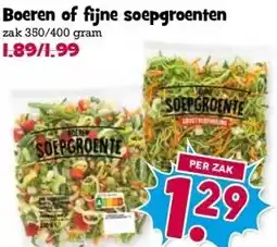 Boon`s Markt Boeren of fijne soepgroenten aanbieding