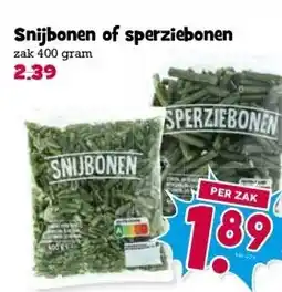 Boon`s Markt Snijbonen of sperziebonen aanbieding