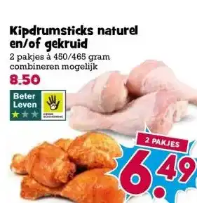 Boon`s Markt Kipdrumsticks naturel en/of gekruid aanbieding