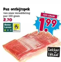 Boon`s Markt Pas ontbijtspek aanbieding