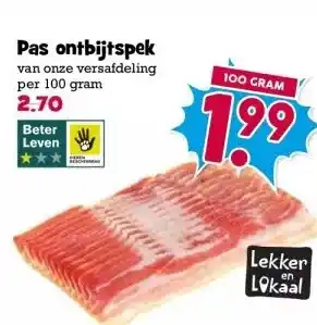 Boon`s Markt Pas ontbijtspek aanbieding