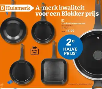 Blokker Comfort koekenpannen aanbieding