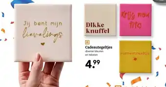 Blokker Cadeautegeltjes aanbieding