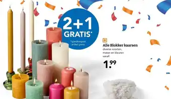 Blokker Alle Blokker kaarsen aanbieding