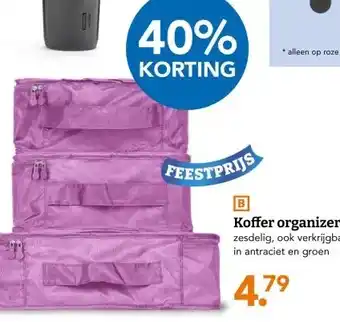 Blokker Koffer organizer aanbieding