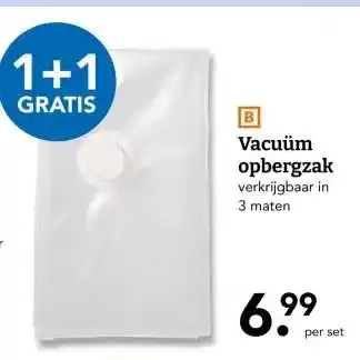 Blokker Vacuüm opbergzak aanbieding