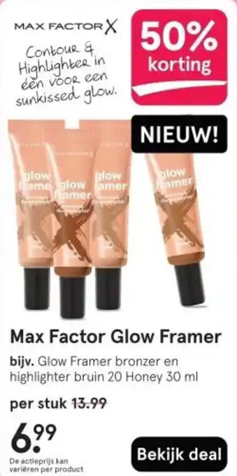 Etos Max Factor Glow Framer aanbieding