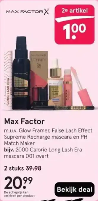Etos Max Factor aanbieding