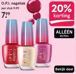 Etos O.P.I. nagellak aanbieding