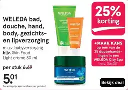 Etos WELEDA bad, douche, hand, body, gezichts en lipverzorging aanbieding