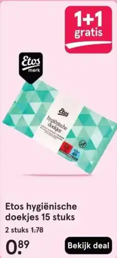 Etos Etos hygiënische doekjes aanbieding
