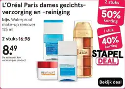 Etos L'Oréal Paris dames gezichtsverzorging en reiniging aanbieding
