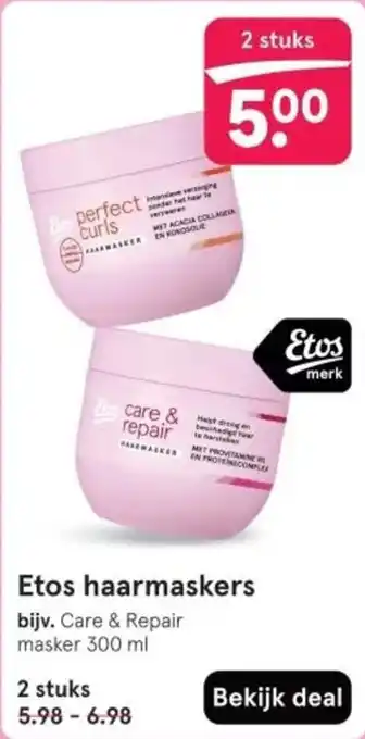 Etos Etos haarmaskers aanbieding