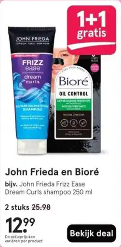 Etos John Frieda en Bioré aanbieding