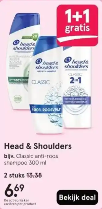 Etos Head & Shoulders aanbieding