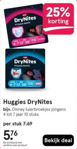 Etos Huggies DryNites aanbieding