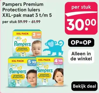 Etos Pampers Premium Protection luiers aanbieding