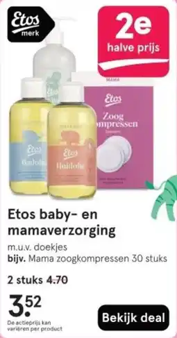 Etos Etos baby en mamaverzorging aanbieding