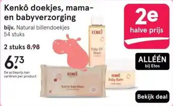 Etos Kenkô doekjes, mama en babyverzorging aanbieding
