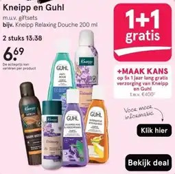 Etos Kneipp en Guhl aanbieding