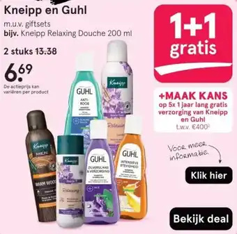 Etos Kneipp en Guhl aanbieding