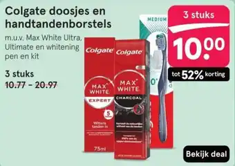 Etos Colgate doosjes en handtandenborstels aanbieding