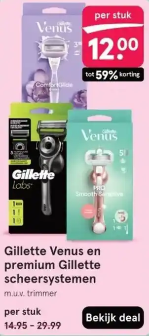 Etos Gillette Venus en premium Gillette scheersystemen aanbieding