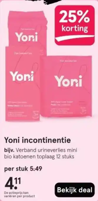 Etos Yoni incontinentie aanbieding