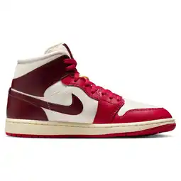 Foot Locker Jordan Aj1 Mid Sneakers Dames - Wit - Maat 37.5 - Leer aanbieding