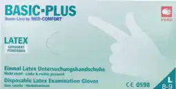 De Online Drogist CMT Handschoenen Latex Gepoederd Naturel aanbieding