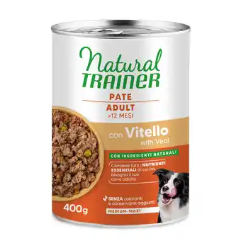 Zooplus Natural Trainer Volwassen Medium/Maxi 6 x 400 g - 24 x 400 g Kalfsvlees aanbieding