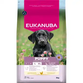Zooplus Dubbelpak: 2x3kg Eukanuba Premium Nutrition Puppy Large & Giant Breed Kip droogvoer voor honden aanbieding